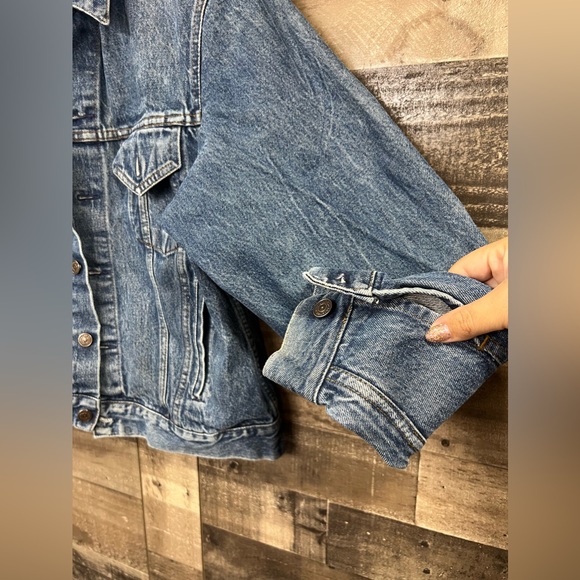 GAP PIONEER 80s Vintage Jean Denim Jacket, Four Pockets, Men's Size 42 - Picture 6 of 9